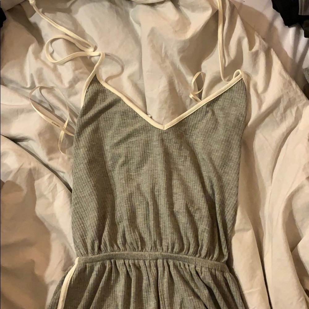 Grey halter romper